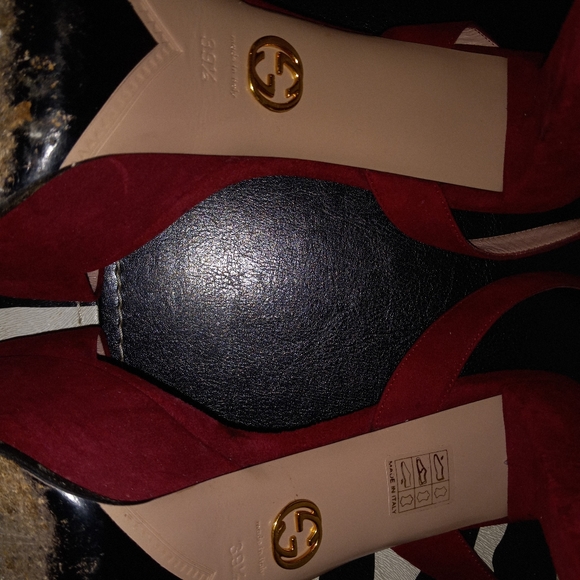 Gucci Platform Suede Heels Kid Scamosciato - Picture 7 of 15